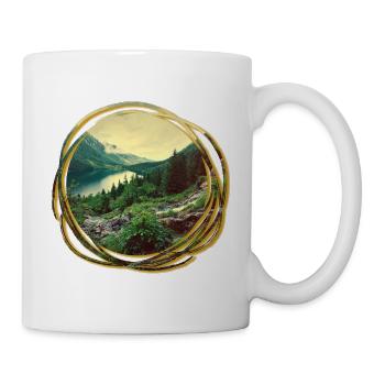 Nature Adventure Adventure Forest Mountains Mountains Lake - Mug - white - Right