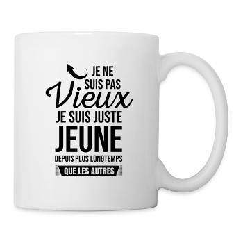 JE NE SUIS PAS VIEUX - Mug blanc - blanc - Droite