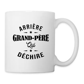 ARRIÈRE GRAND PÈRE QUI DECHIRE - Mug blanc - blanc - Droite