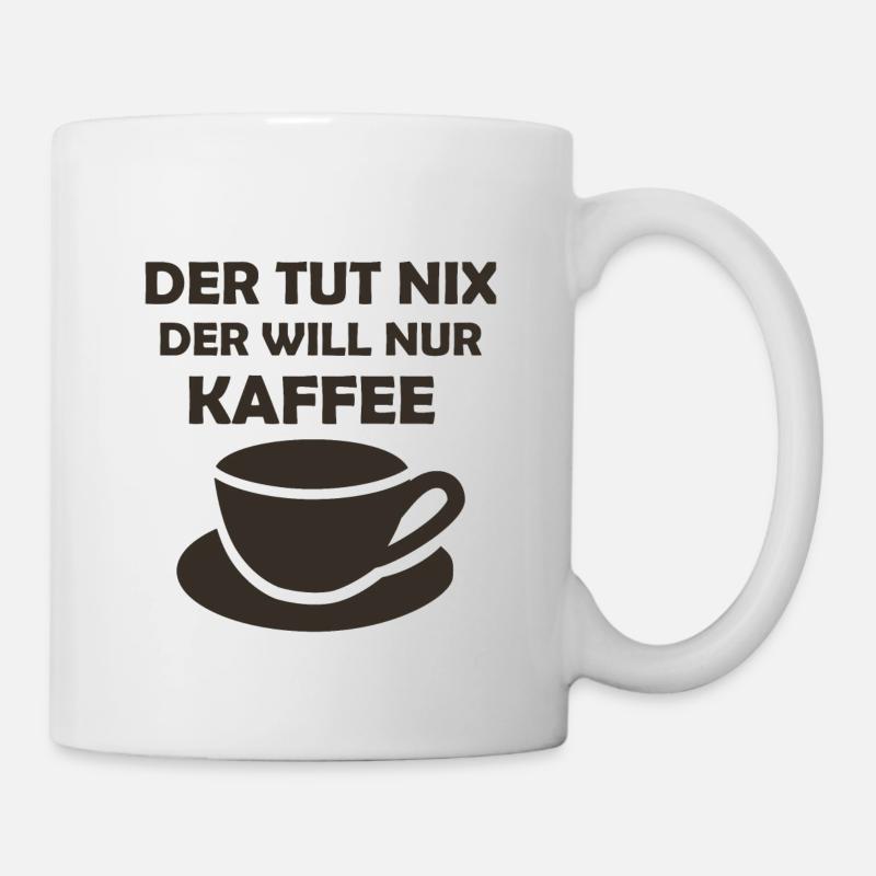 Kaffee Spruch Büro - Tasse - Weiß