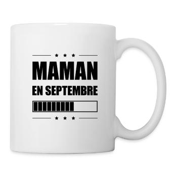 MAMAN EN SEPTEMBRE - Mug blanc - blanc - Droite