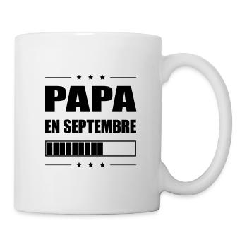 PAPA EN SEPTEMBRE - Mug blanc - blanc - Droite