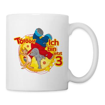 Benjamin Blümchen Ich Bin Jetzt 3 - Tasse - Weiß - Rechts