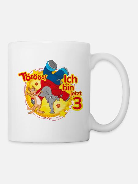 Benjamin Blümchen Ich Bin Jetzt 3 - Tasse - Weiß
