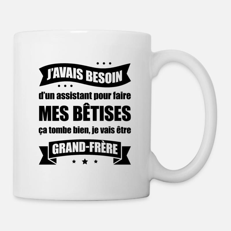 JE VAIS ÊTRE GRAND-FRÈRE - Mug blanc - blanc