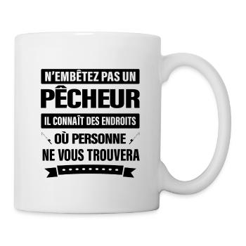 N'EMBÊTEZ PAS UN PÊCHEUR - Mug blanc - blanc - Droite