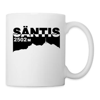 Säntis Berg Alpstein Appenzell St Gallen Switzerland - Mug - white - Right