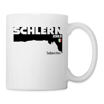 Schlern Sciliar Dolomites Italy South Tyrol Flag - Mug - white - Right