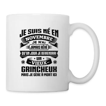 VIEUX GRINCHEUX NOVEMBRE - Mug blanc - blanc - Droite