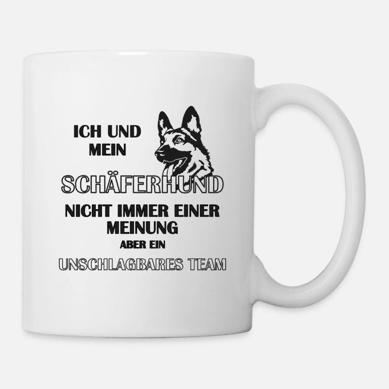 Schäferhund - Tasse - Weiß