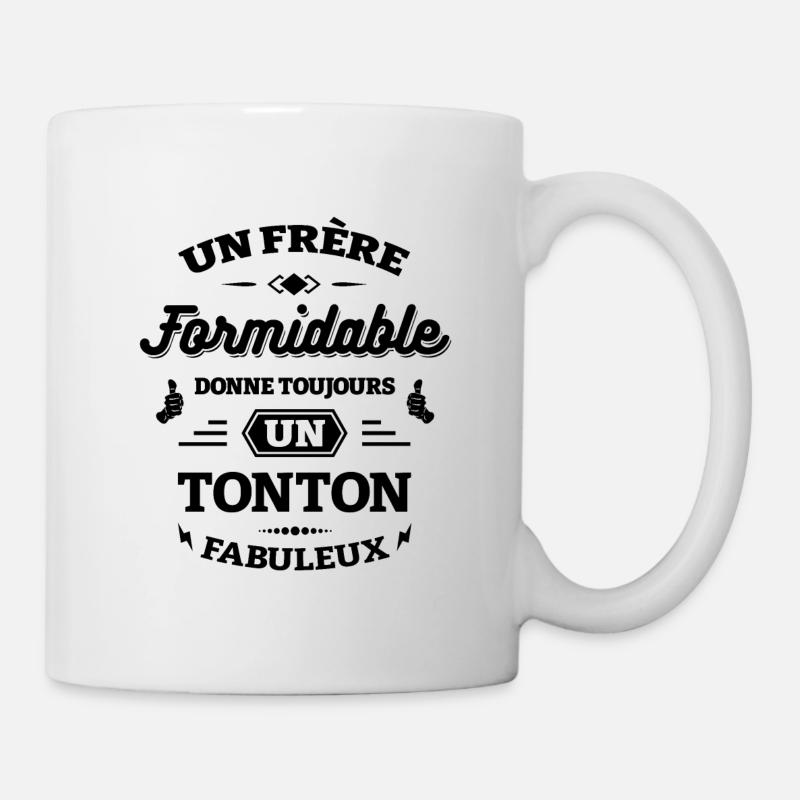 FRÈRE FORMIDABLE - TONTON FABULEUX - Mug blanc - blanc