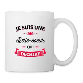 BELLE-SŒUR QUI DÉCHIRE - Mug blanc - blanc - Droite