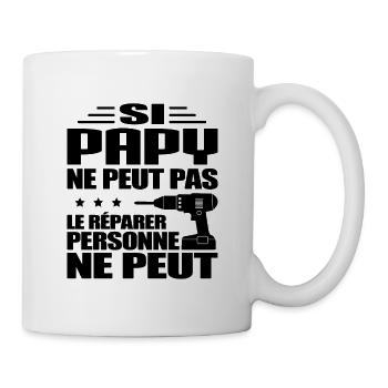 BRICOLAGE - PAPY BRICOLEUR - Mug blanc - blanc - Droite
