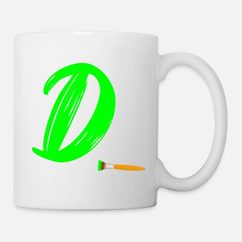 brush grün d - Tasse - Weiß