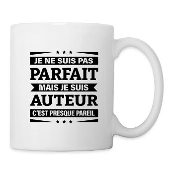 JE SUIS AUTEUR - Mug blanc - blanc - Droite