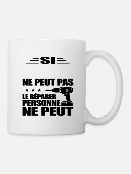 BRICOLEUR À PERSONNALISER - Mug blanc - blanc