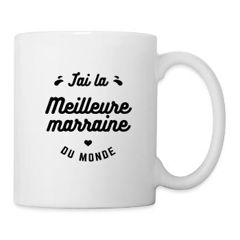 J'AI LA MEILLEURE MARRAINE DU MONDE - Mug blanc - blanc - Droite