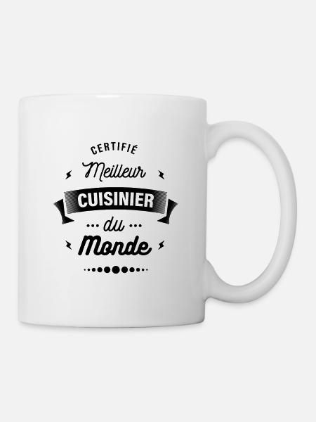 CERTIFIÉ MEILLEUR CUISINIER DU MONDE - Mug blanc - blanc