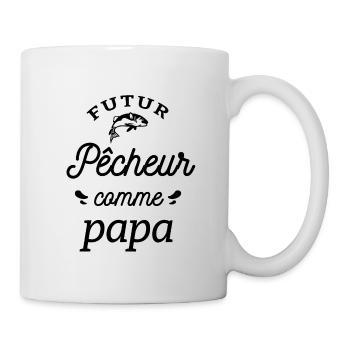 FUTUR PÊCHEUR COMME PAPA - Mug blanc - blanc - Droite