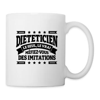 DIÉTÉTICIEN LE SEUL LE VRAI - Mug blanc - blanc - Droite