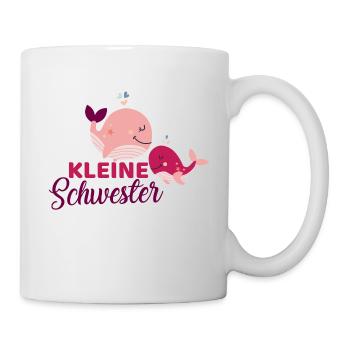 Wale - kleine Schwester - Tasse - Weiß - Rechts