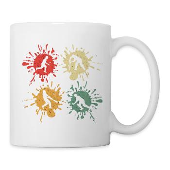 Cricket Cricketspieler Cricketspiel Geschenk - Tasse - Weiß - Rechts