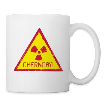 TSCHERNOBYL RADIATION WARNING ICON - Tasse - Weiß - Rechts