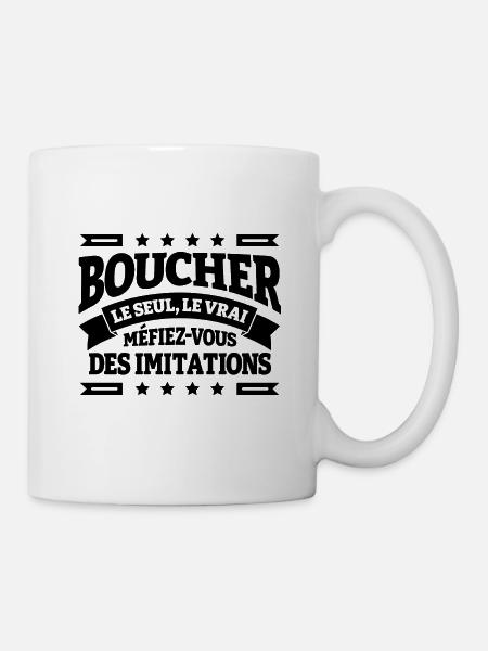 BOUCHER - Mug blanc - blanc