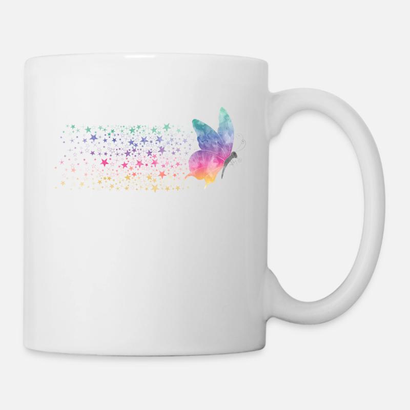 Butterfly - Rainbow Stardust - Mug blanc - blanc