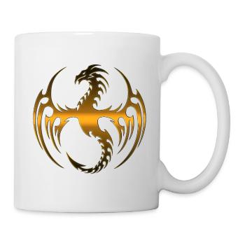 Drachen Fantasy Drachen Geist Reptilien Bestien - Tasse - Weiß - Rechts