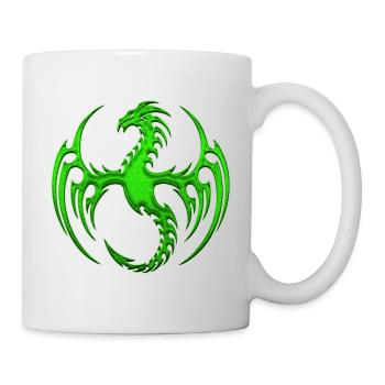 Drachen Fantasy Drachen Geist Reptilien Bestien - Tasse - Weiß - Rechts