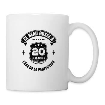 BEAU GOSSE DE 20 ANS - L'ÂGE DE LA PERFECTION - Mug blanc - blanc - Droite
