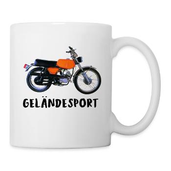Simson GS geländesport - Tasse - Weiß - Rechts