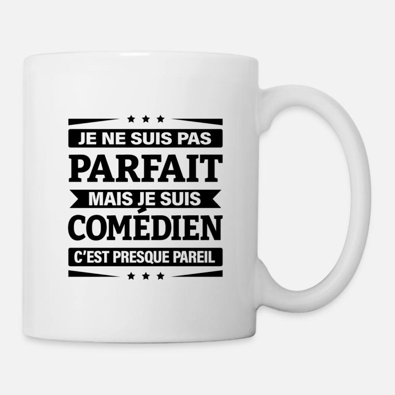 JE SUIS COMÉDIEN - Mug blanc - blanc