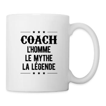 COACH L'HOMME LE MYTHE LA LÉGENDE - Mug blanc - blanc - Droite