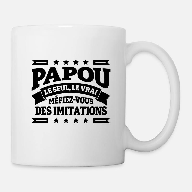 PAPOU LE SEUL LE VRAI - Mug blanc - blanc