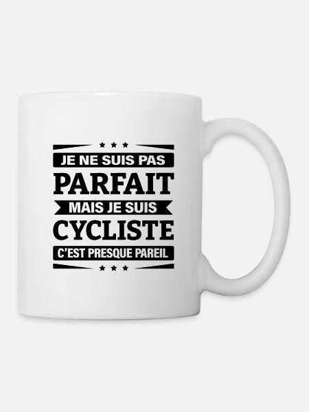 JE SUIS CYCLISTE - Mug blanc - blanc