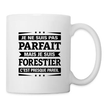 JE SUIS FORESTIER - Mug blanc - blanc - Droite