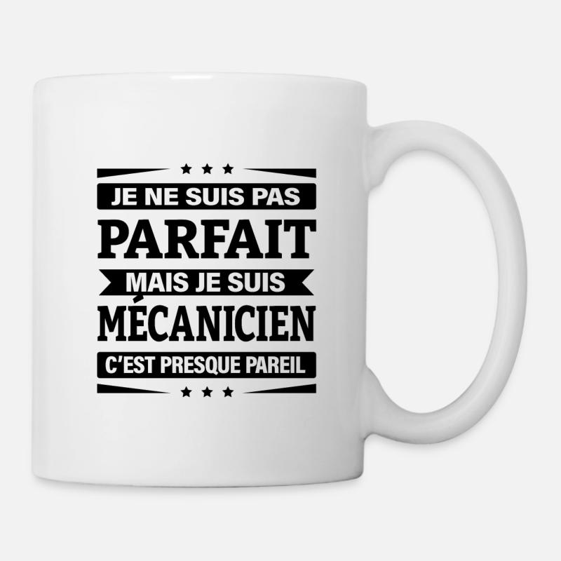 JE SUIS MÉCANICIEN - Mug blanc - blanc