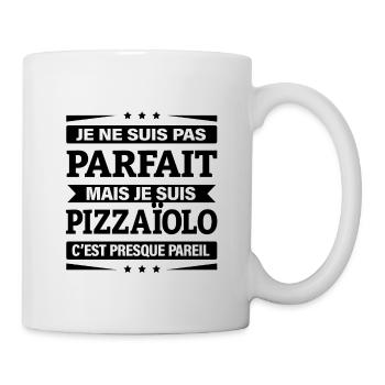 JE SUIS PIZZAÏOLO - Mug blanc - blanc - Droite