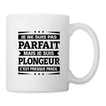 JE SUIS PLONGEUR - Mug blanc - blanc - Droite