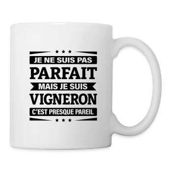 JE SUIS VIGNERON - Mug blanc - blanc - Droite