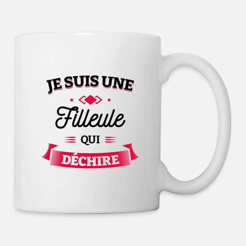 FILLEULE QUI DÉCHIRE - Mug blanc - blanc