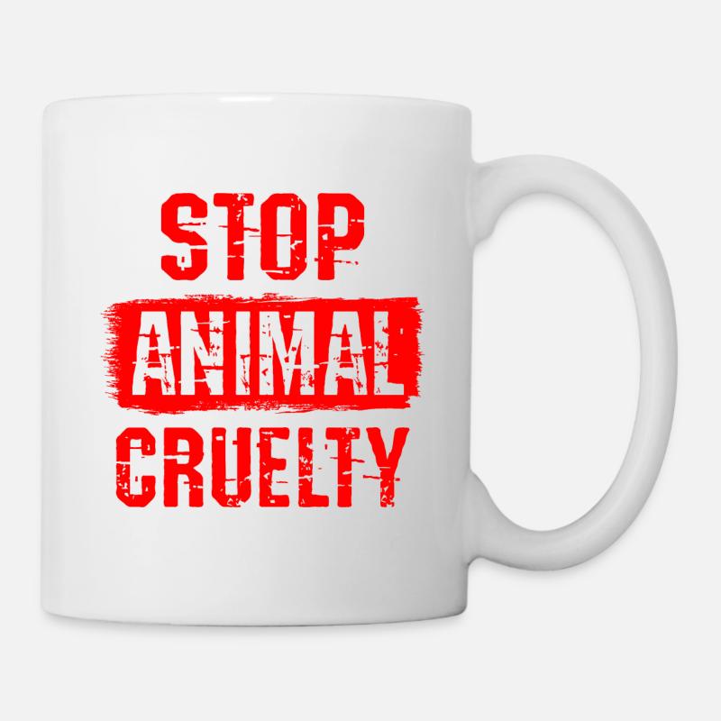 Stop Animal Cruelty - Mug - white