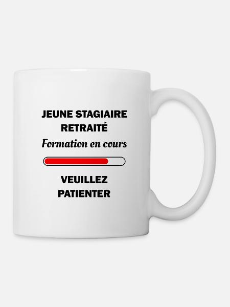 JEUNE STAGIAIRE RETRAITE - Mug blanc - blanc