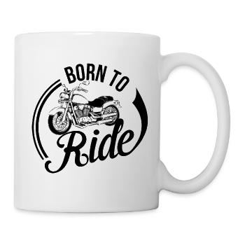 Born to ride, motorcycle - Mug - white - Right