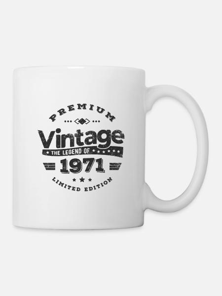 VINTAGE 1971 - Mug blanc - blanc