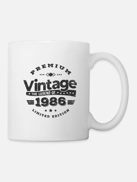 VINTAGE 1986 - Tasse - Weiß