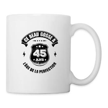 BEAU GOSSE DE 45 ANS - L'ÂGE DE LA PERFECTION - Mug blanc - blanc - Droite