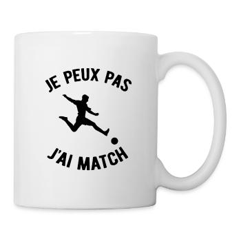 JE PEUX PAS J'AI MATCH - Mug blanc - blanc - Droite